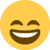 Smiling face with open mouth and smiling eyes 😄