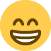 Grinning face with smiling eyes 😁