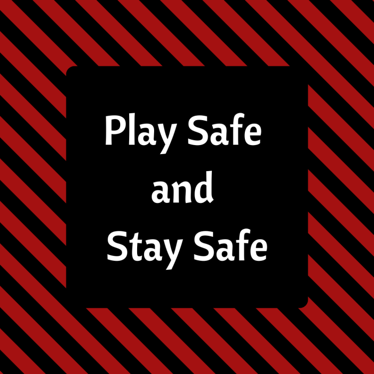 oxic sex toys are not good! sign that reads Play safe and stay safe.