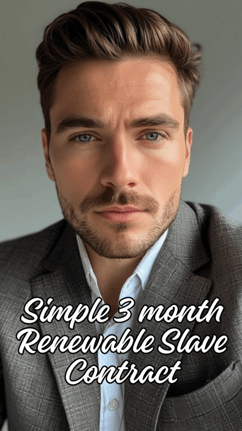 Simple 3 month Renewable Slave Contract
